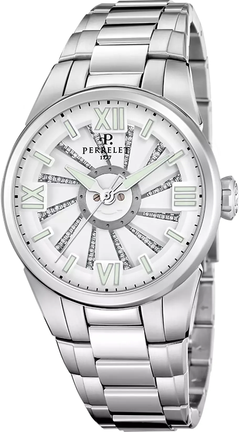 Perrelet Turbine Lady Frost Bracelet Watch sold by Jura Watches