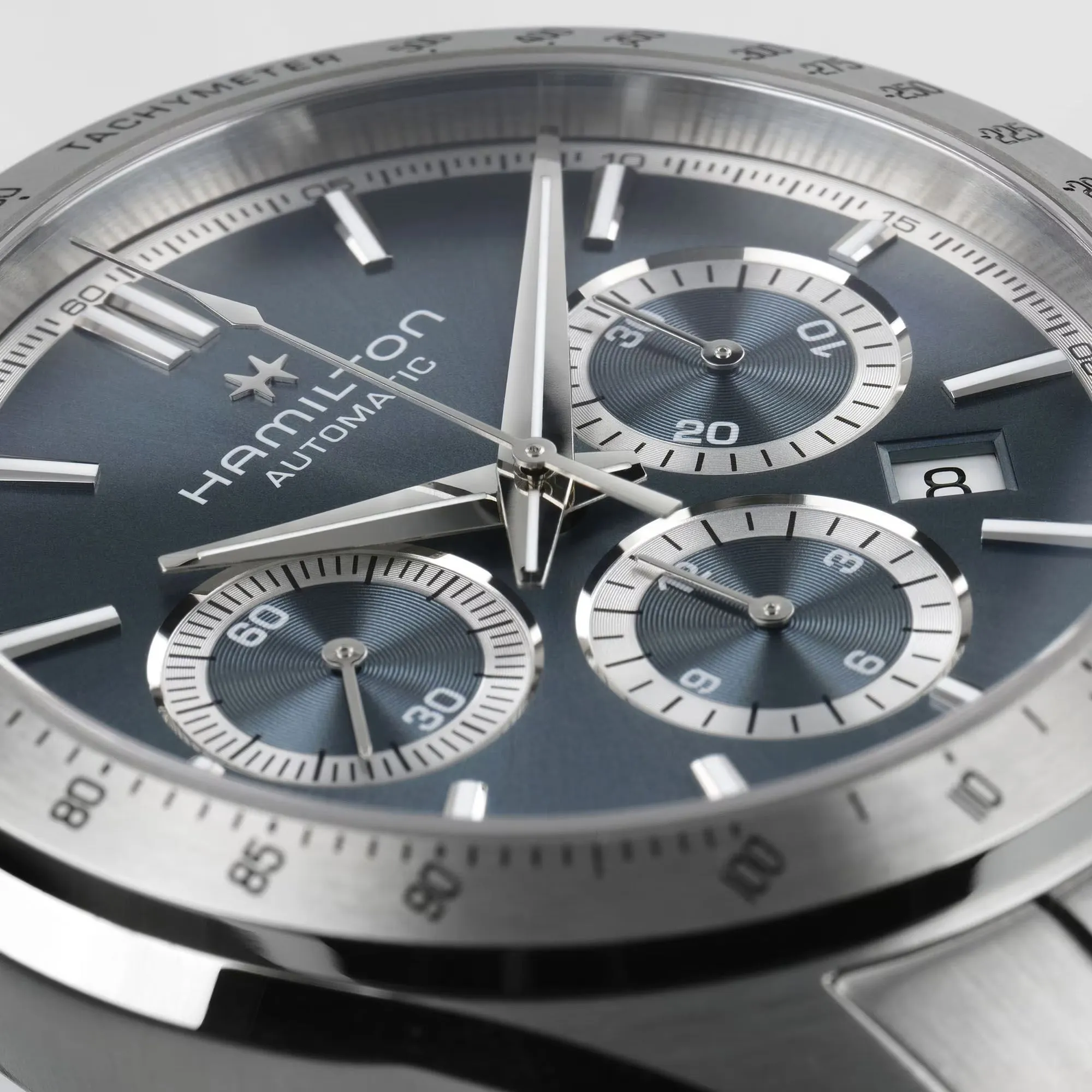 Hamilton Ex-Display Jazzmaster Performer Automatic Chrono Blue sold by Jura Watches product image thumbnail 2