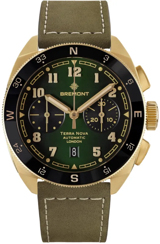 Bremont Terra Nova Chronograph Bronze Leather Watch sold by Jura Watches