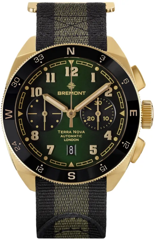 Bremont Terra Nova Chronograph Bronze Nato Watch sold by Jura Watches