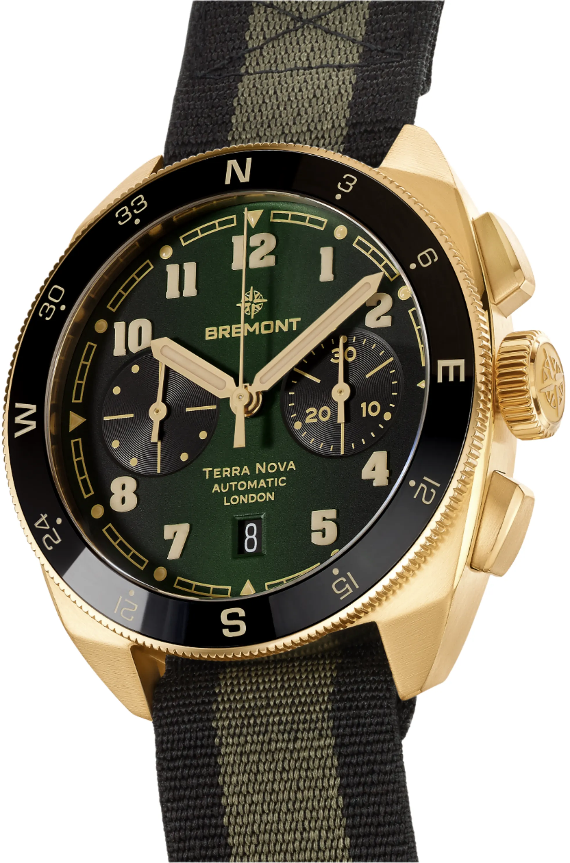 Bremont Terra Nova Chronograph Bronze Nato Watch sold by Jura Watches product image thumbnail 2