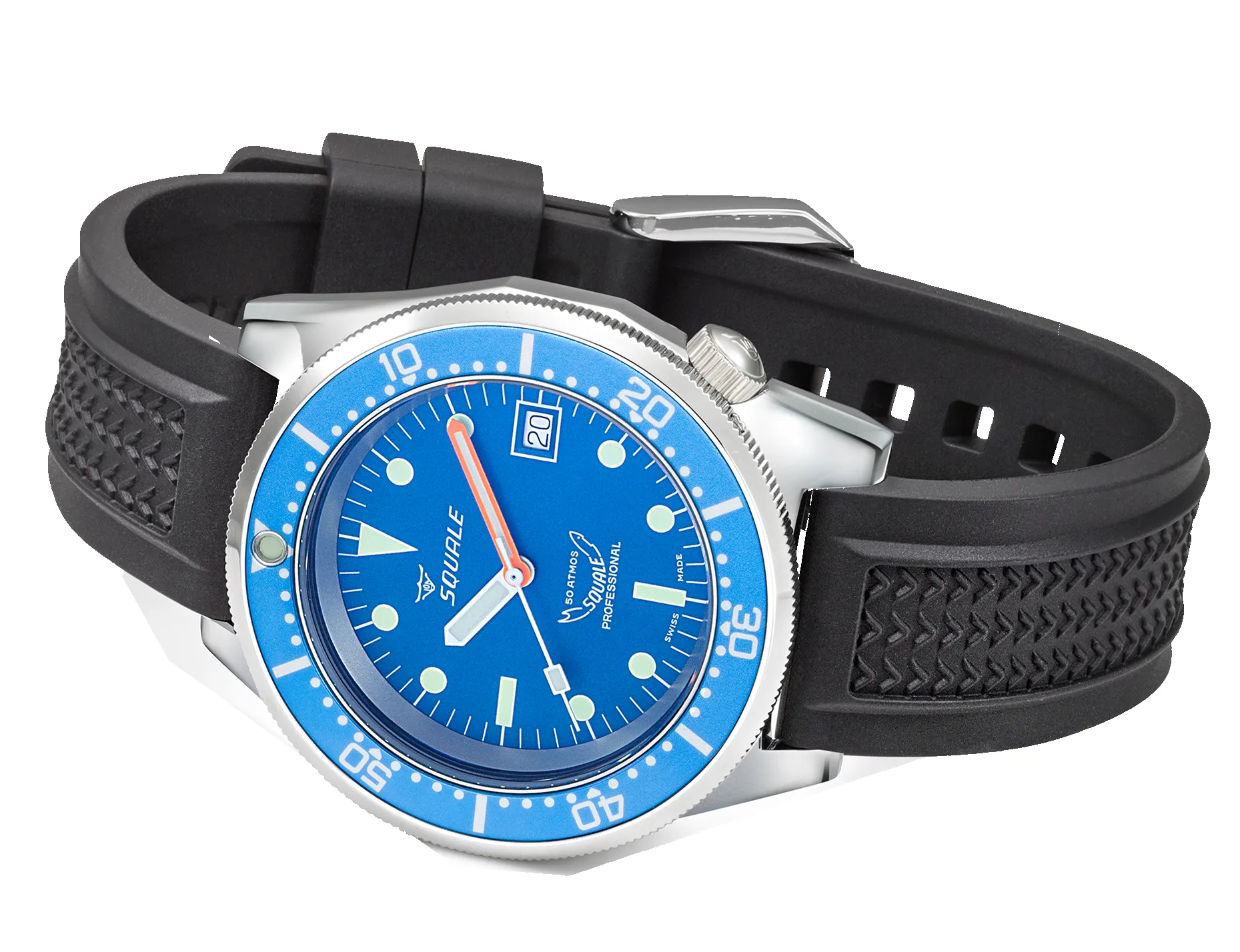 Squale 1521 Ocean Rubber Watch sold by Jura Watches product image thumbnail 4