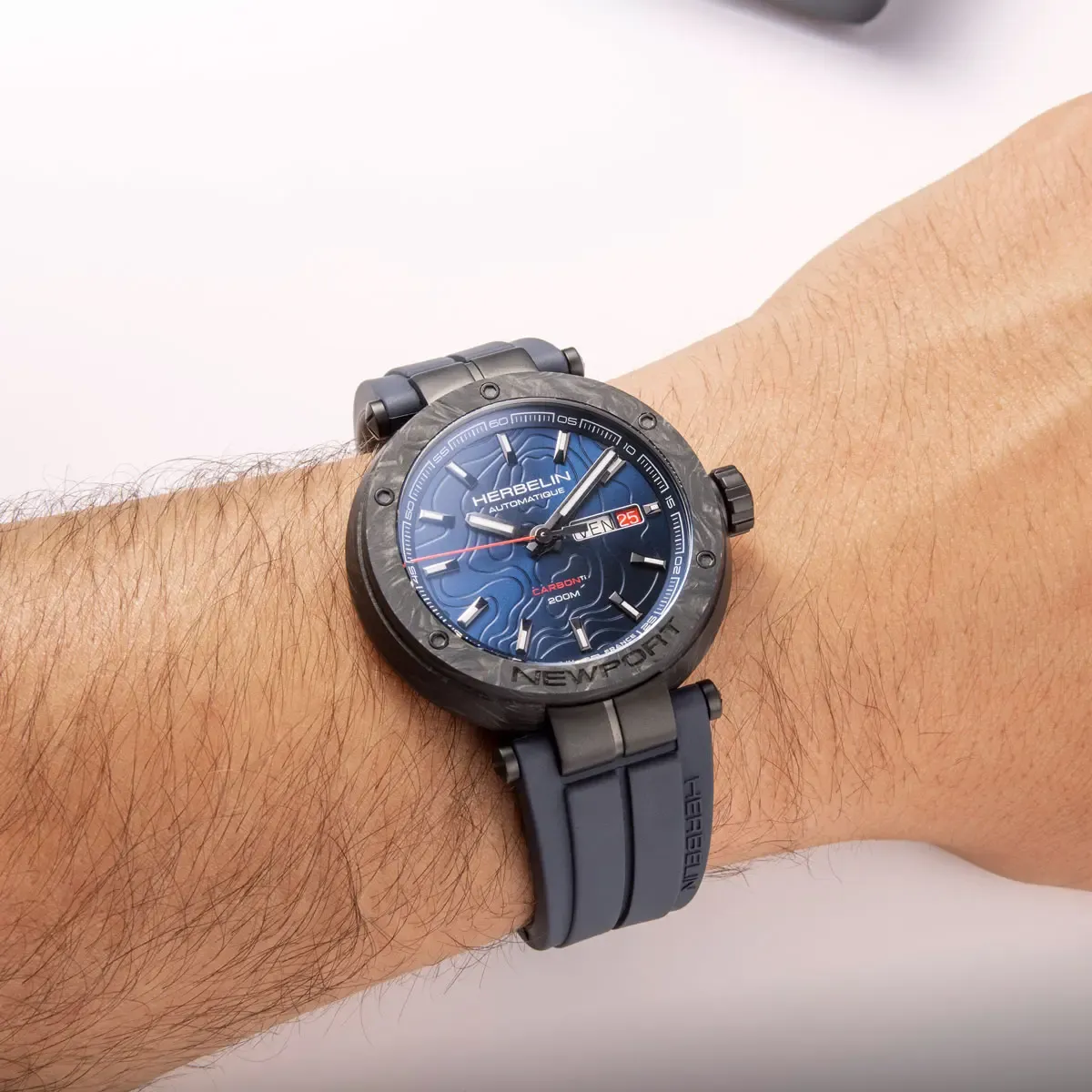 Herbelin Newport Carbon Titanium Watch sold by Jura Watches product image thumbnail 4