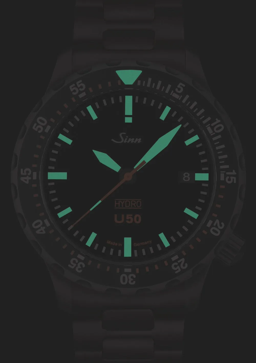 Sinn U50 Hydro S Silicone Black Watch sold by Jura Watches product image thumbnail 2