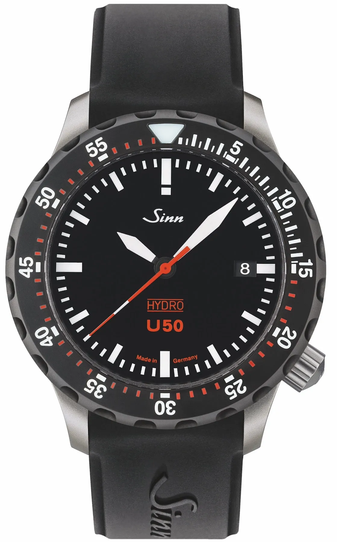 Sinn U50 Hydro SDR Silicone Black Watch sold by Jura Watches