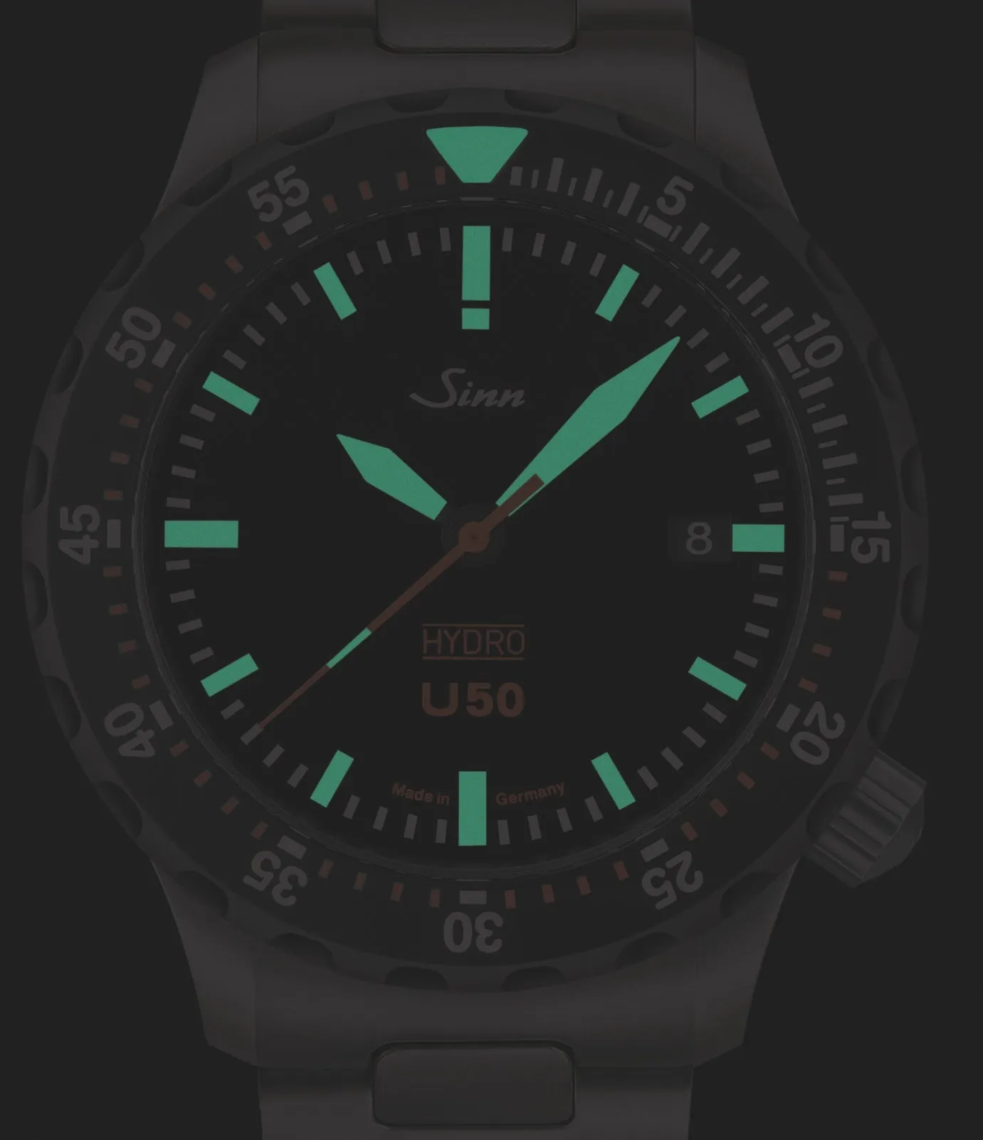 Sinn U50 Hydro SDR Silicone Black Watch sold by Jura Watches product image thumbnail 2