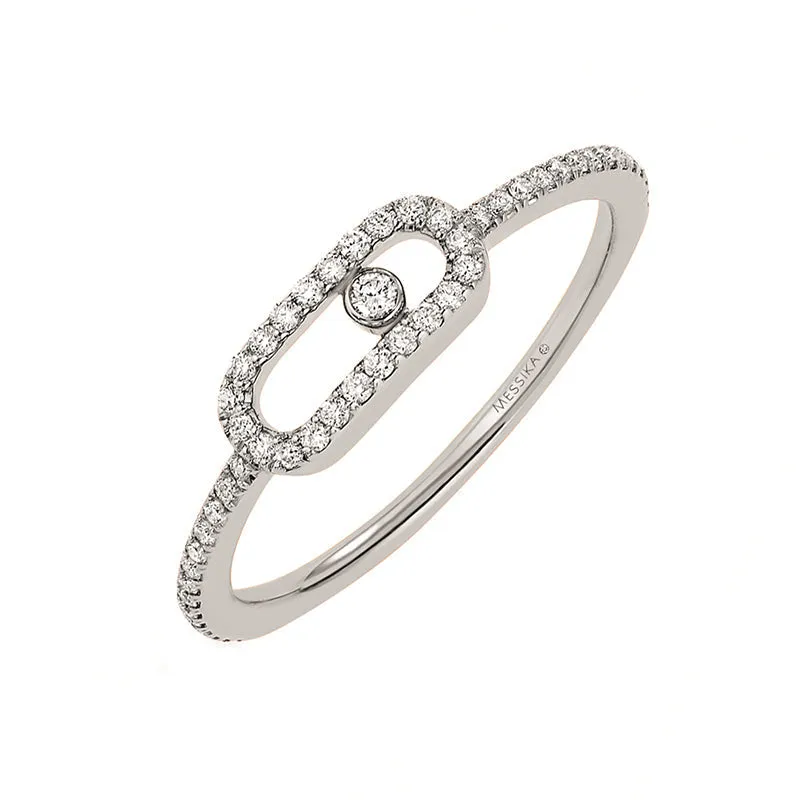 Messika Move Uno Pave 18ct White Gold 0.15ct Diamond Ring sold by Jura Watches