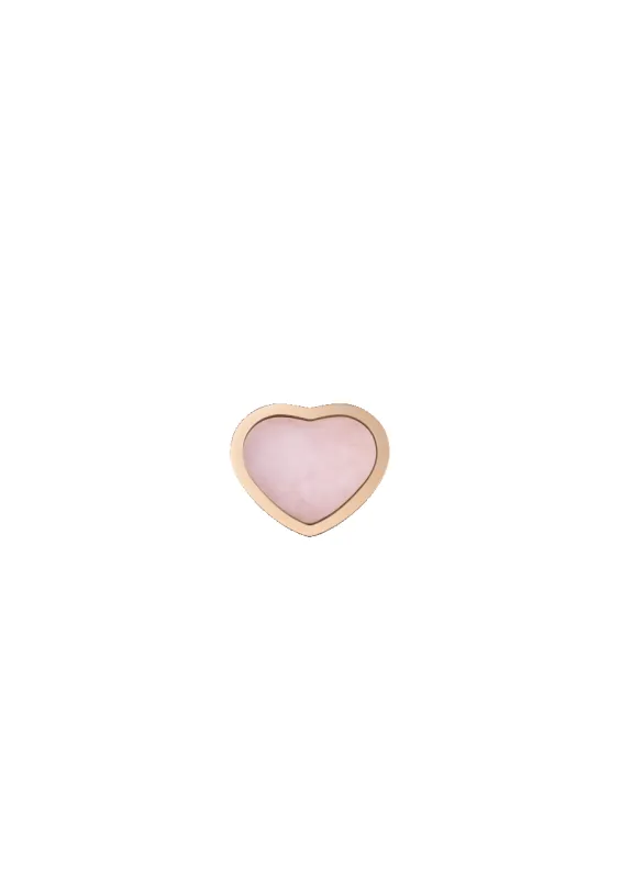 Chopard Happy Hearts 18ct Rose Gold Pink Opal Single Earring sold by Jura Watches