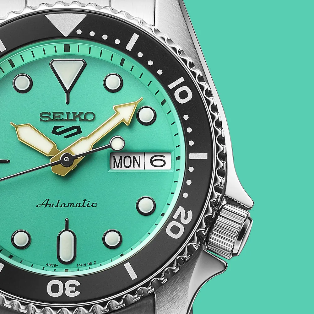 Seiko 5 Sports SKX Midi Teal Mens Watch sold by Jura Watches product image thumbnail 4