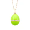Faberge Essence 18ct Rose Gold Neon Yellow Egg Pendant with Diamond Belt sold by Jura Watches