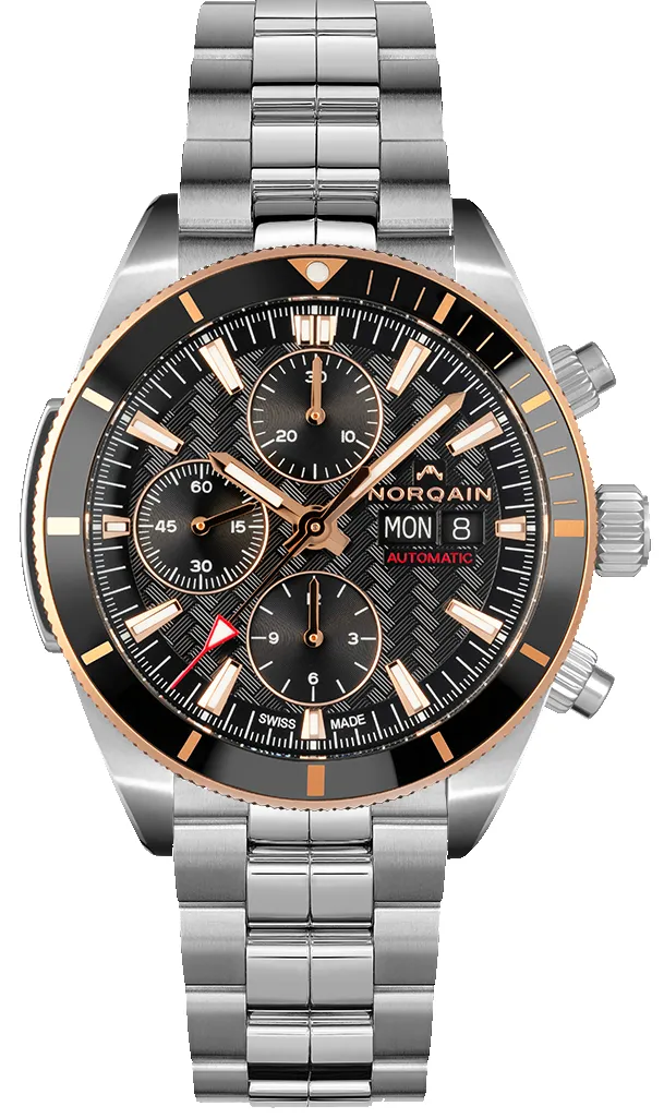Norqain Adventure Sport Chrono Day Date Bracelet Watch sold by Jura Watches