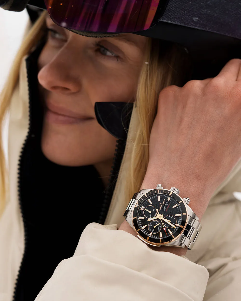 Norqain Adventure Sport Chrono Day Date Bracelet Watch sold by Jura Watches product image thumbnail 4