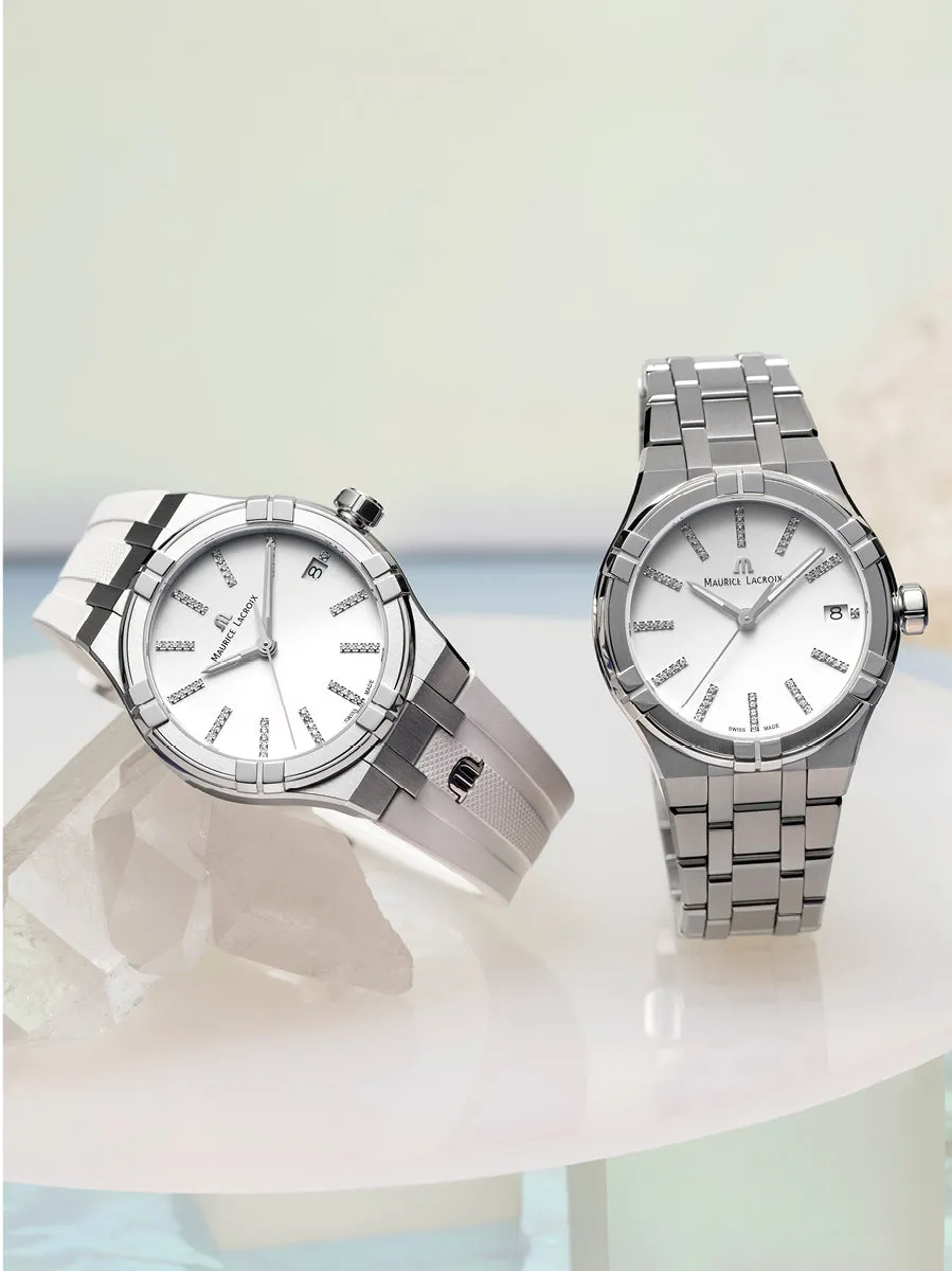 Maurice Lacroix Aikon Quartz Matt White Watch sold by Jura Watches product image thumbnail 4