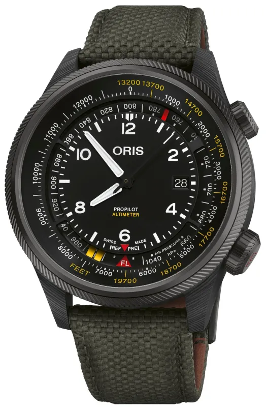 Oris ProPilot Altimeter Feet Watch made by Oris