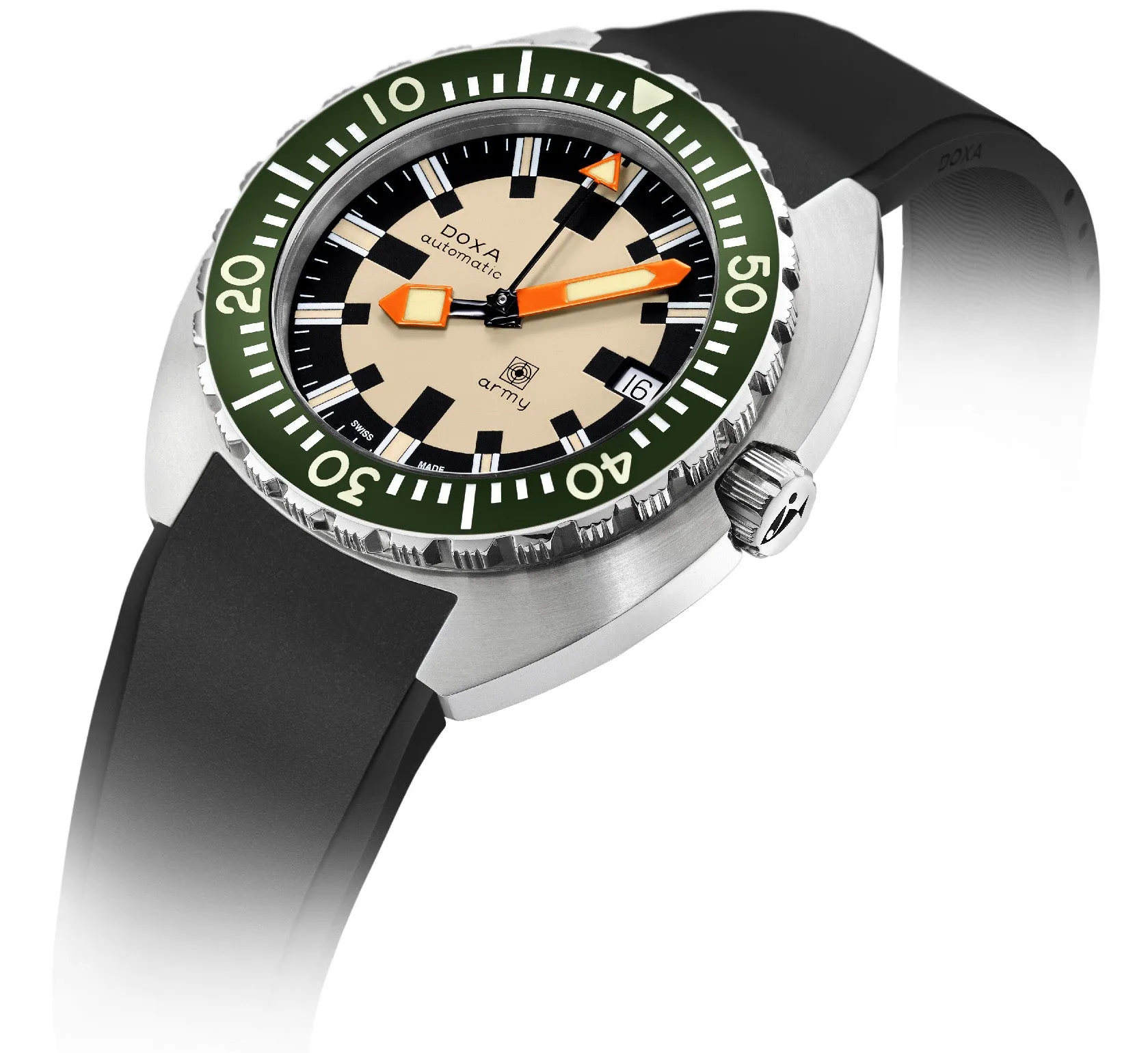 Doxa Dive Army Rubber Watch sold by Jura Watches product image thumbnail 2