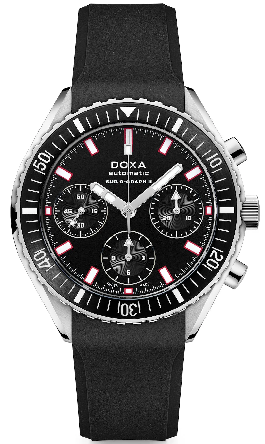 Doxa Sub 200 C-Graph II Sharkhunter Rubber Watch sold by Jura Watches
