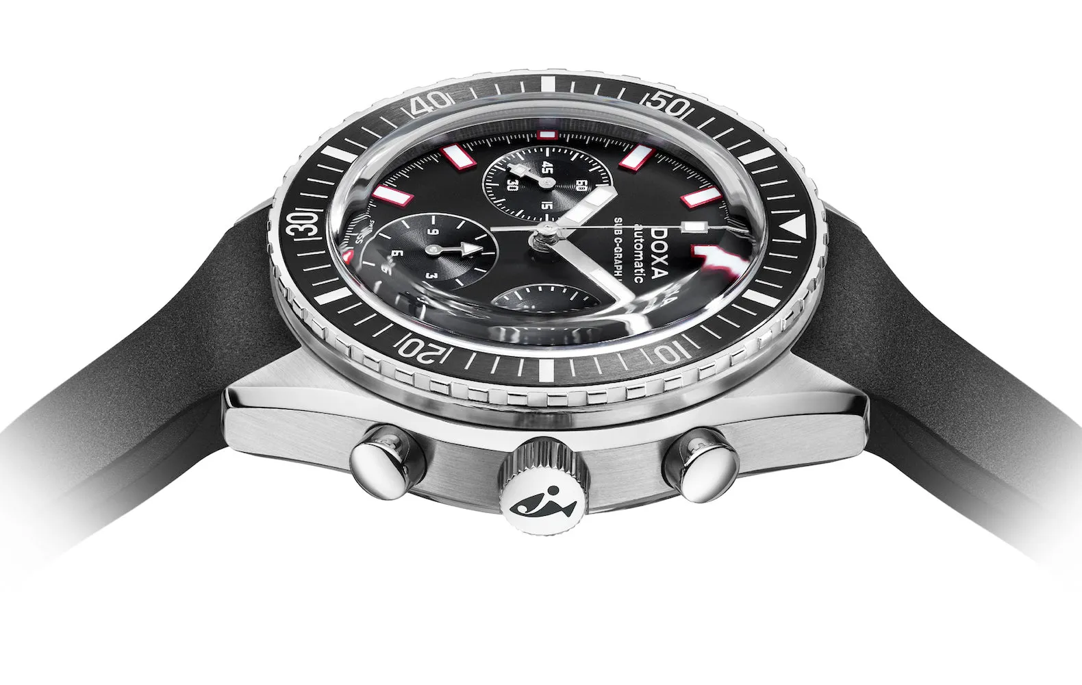 Doxa Sub 200 C-Graph II Sharkhunter Rubber Watch sold by Jura Watches product image thumbnail 3