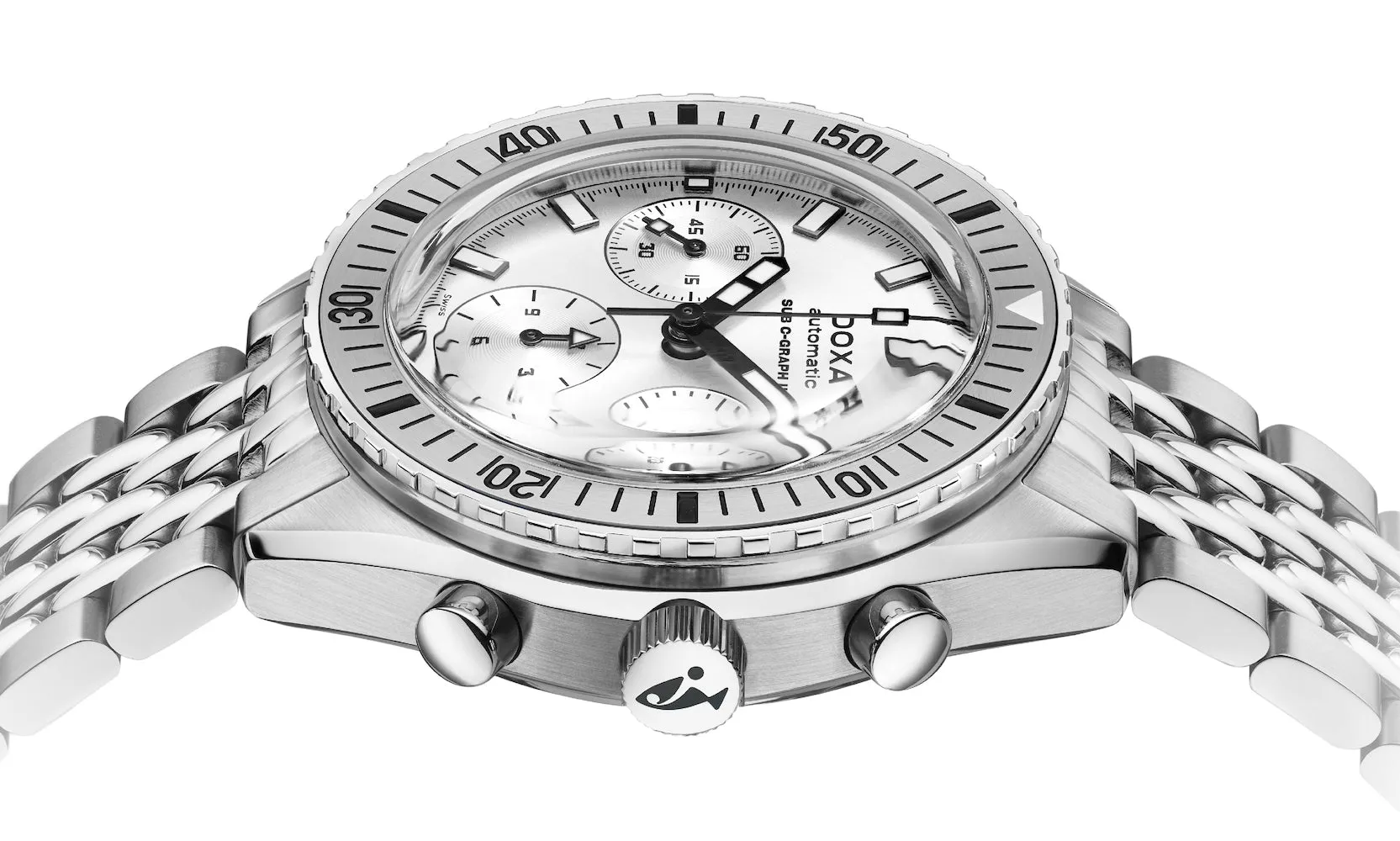 Doxa Sub 200 C-Graph II Whitepearl Bracelet Watch sold by Jura Watches product image thumbnail 3