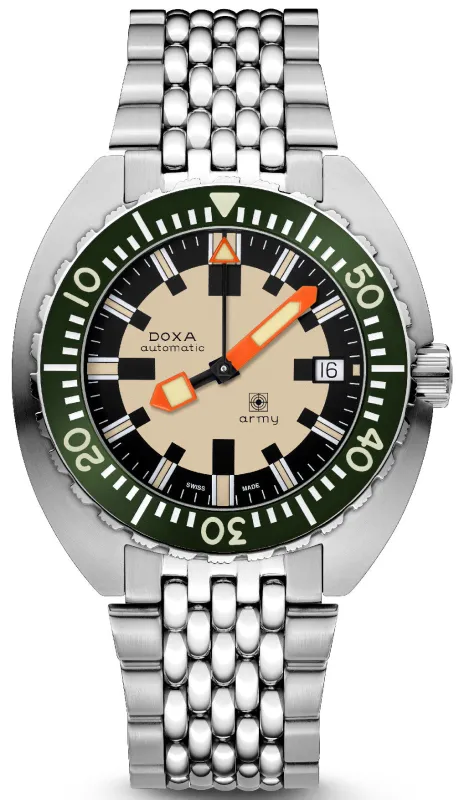 Doxa Dive Army Bracelet Watch made by Jura Watches