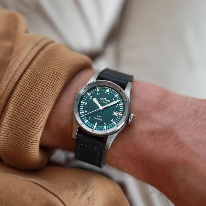 Fortis Flieger F-39 Automatic Petrol Watch sold by Jura Watches product image thumbnail 2