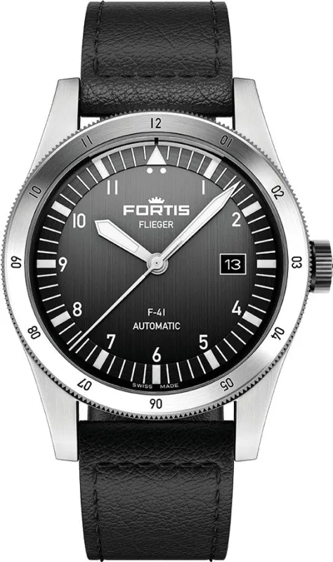 Fortis Flieger F-41 Automatic Black Watch sold by Jura Watches