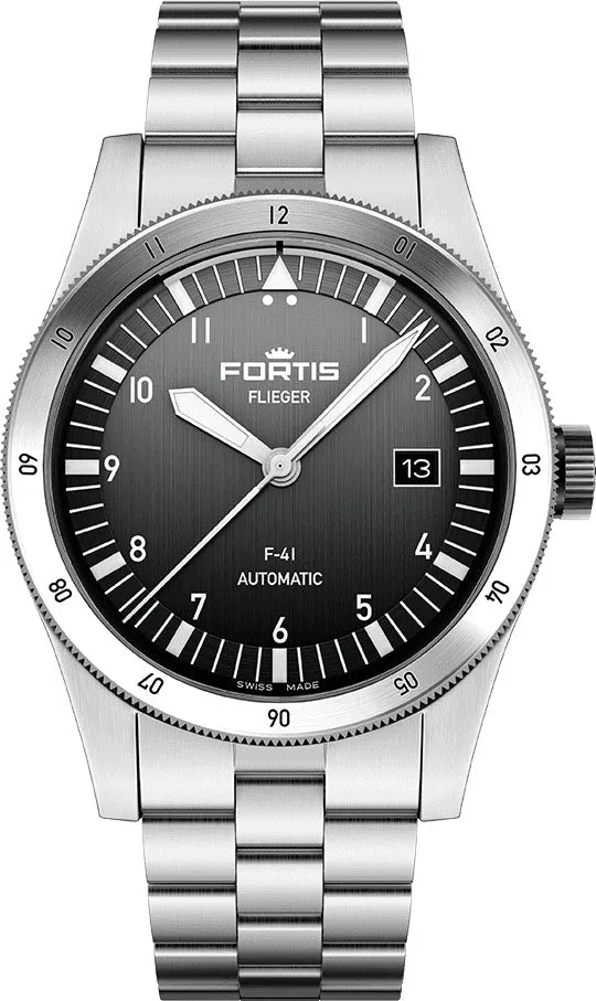 Fortis Flieger F-41 Automatic Black Watch sold by Jura Watches