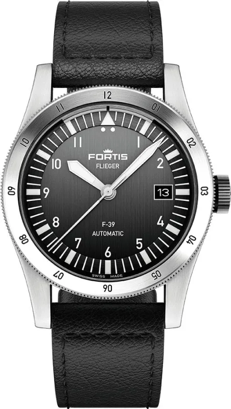 Fortis Flieger F-39 Automatic Black Watch sold by Jura Watches