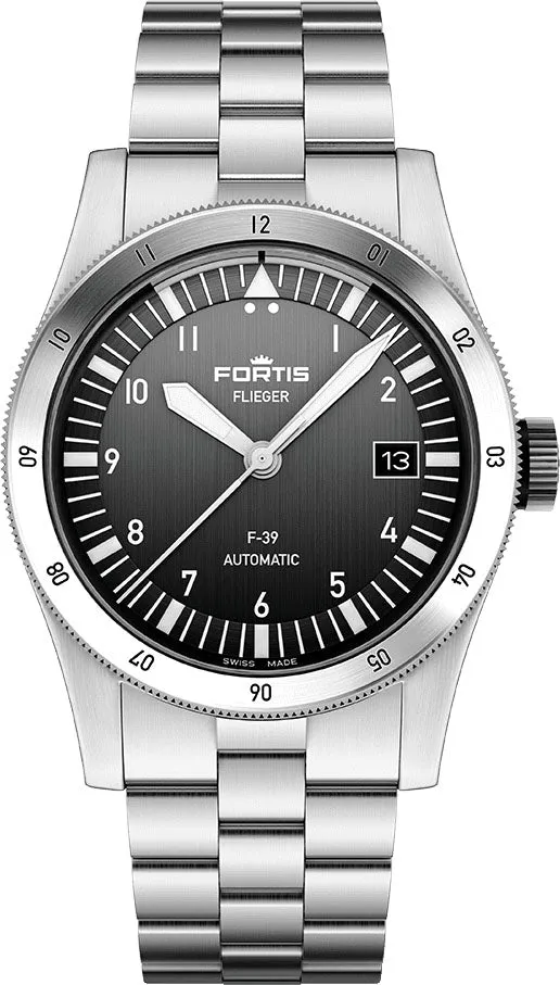 Fortis Flieger F-39 Automatic Black Watch sold by Jura Watches