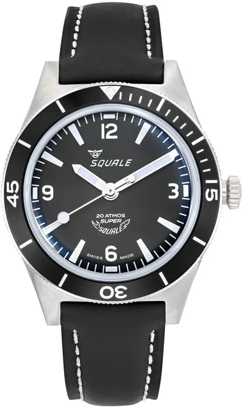 Squale SuperSquale Black Watch sold by Jura Watches