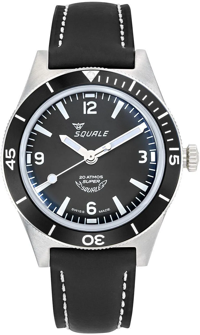 Squale SuperSquale Black Watch sold by Jura Watches