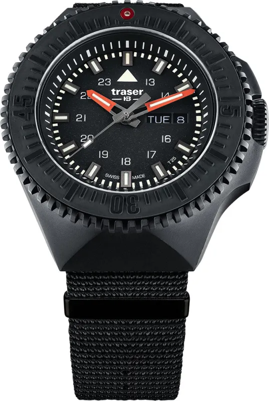 Traser H3 P69 Black Stealth Black Nato Watch made by Jura Watches