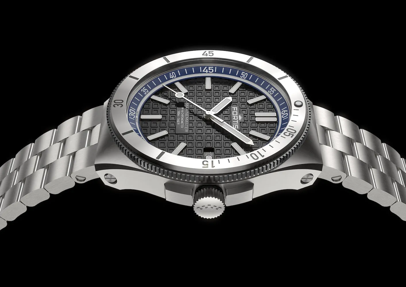 Fortis Marinemaster M 44 Ocean Blue Bracelet Watch sold by Jura Watches product image thumbnail 4