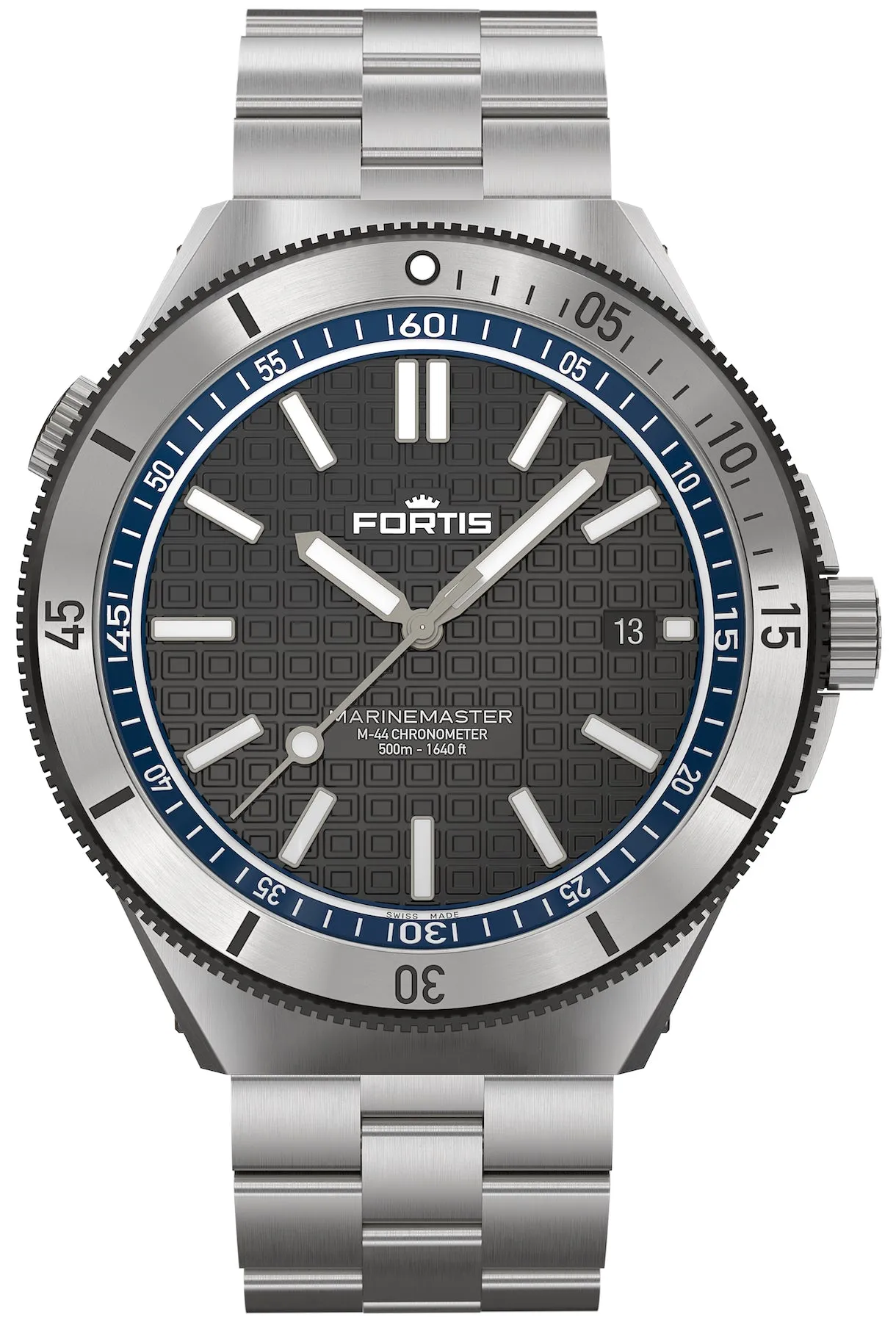 Fortis Marinemaster M 44 Ocean Blue Bracelet Watch sold by Jura Watches