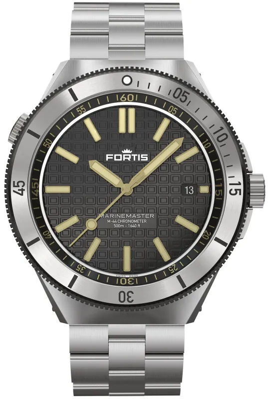 Fortis Marinemaster M 44 Black Resin Bracelet Watch sold by Jura Watches