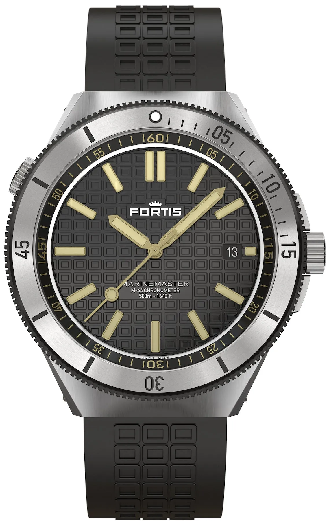Fortis Marinemaster M 44 Black Resin Watch sold by Jura Watches