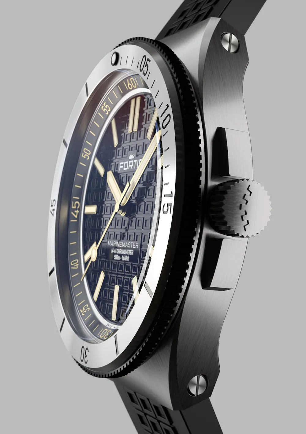 Fortis Marinemaster M 44 Black Resin Watch sold by Jura Watches product image thumbnail 5