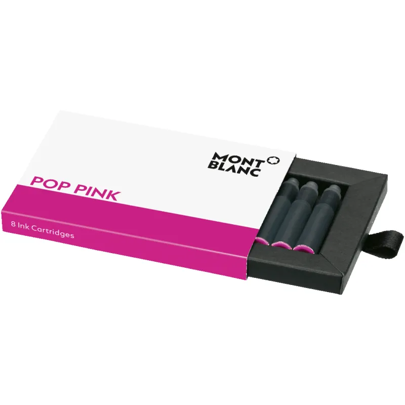 Montblanc Writing Accessories 8 Ink Cartridges Fountain Pen Refills Pop Pink made by Mont Blanc