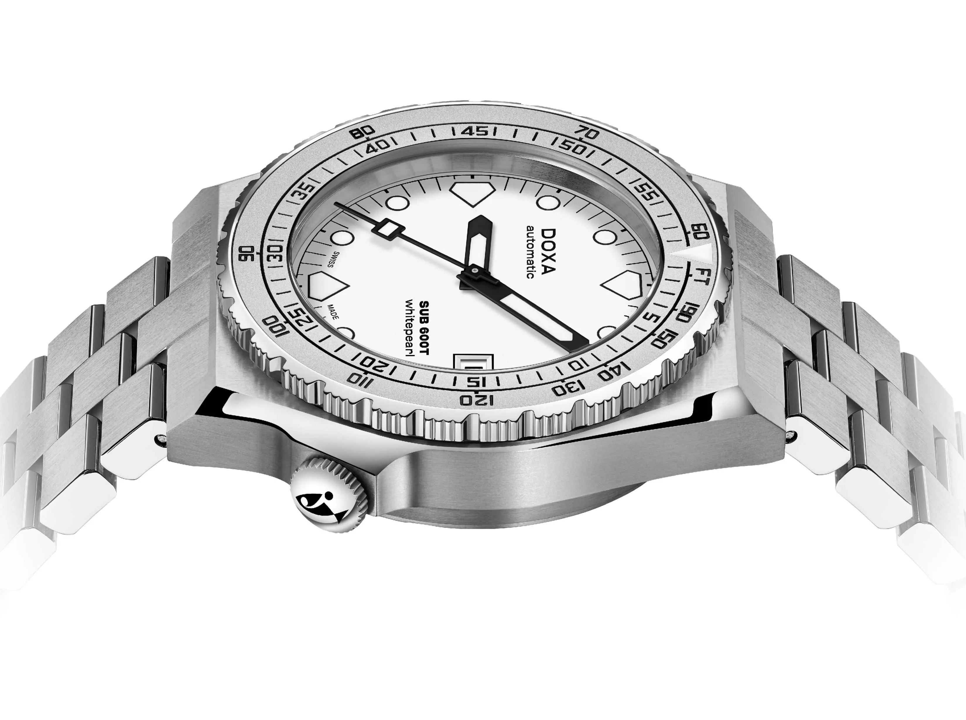 Doxa Watch SUB 600T Whitepearl Bracelet sold by Jura Watches product image thumbnail 3