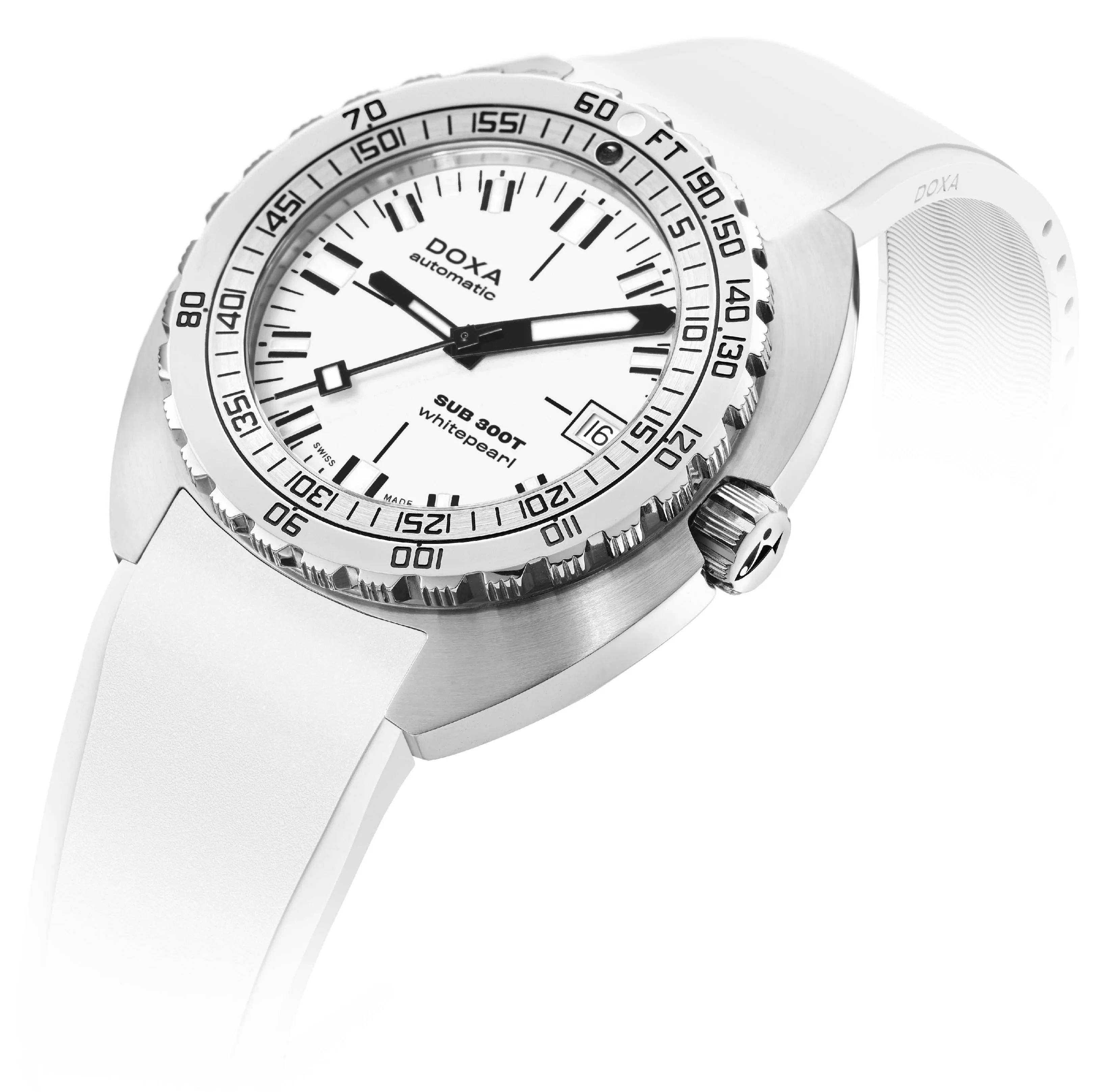 Doxa Watch SUB 300T Whitepearl Rubber sold by Jura Watches product image thumbnail 2