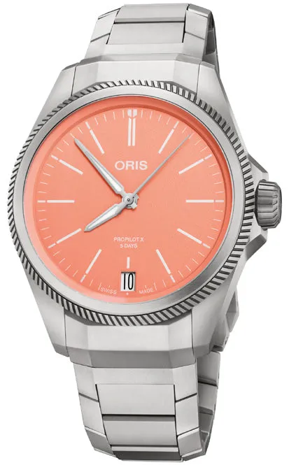 Oris ProPilot X Calibre 400 Salmon sold by Jura Watches