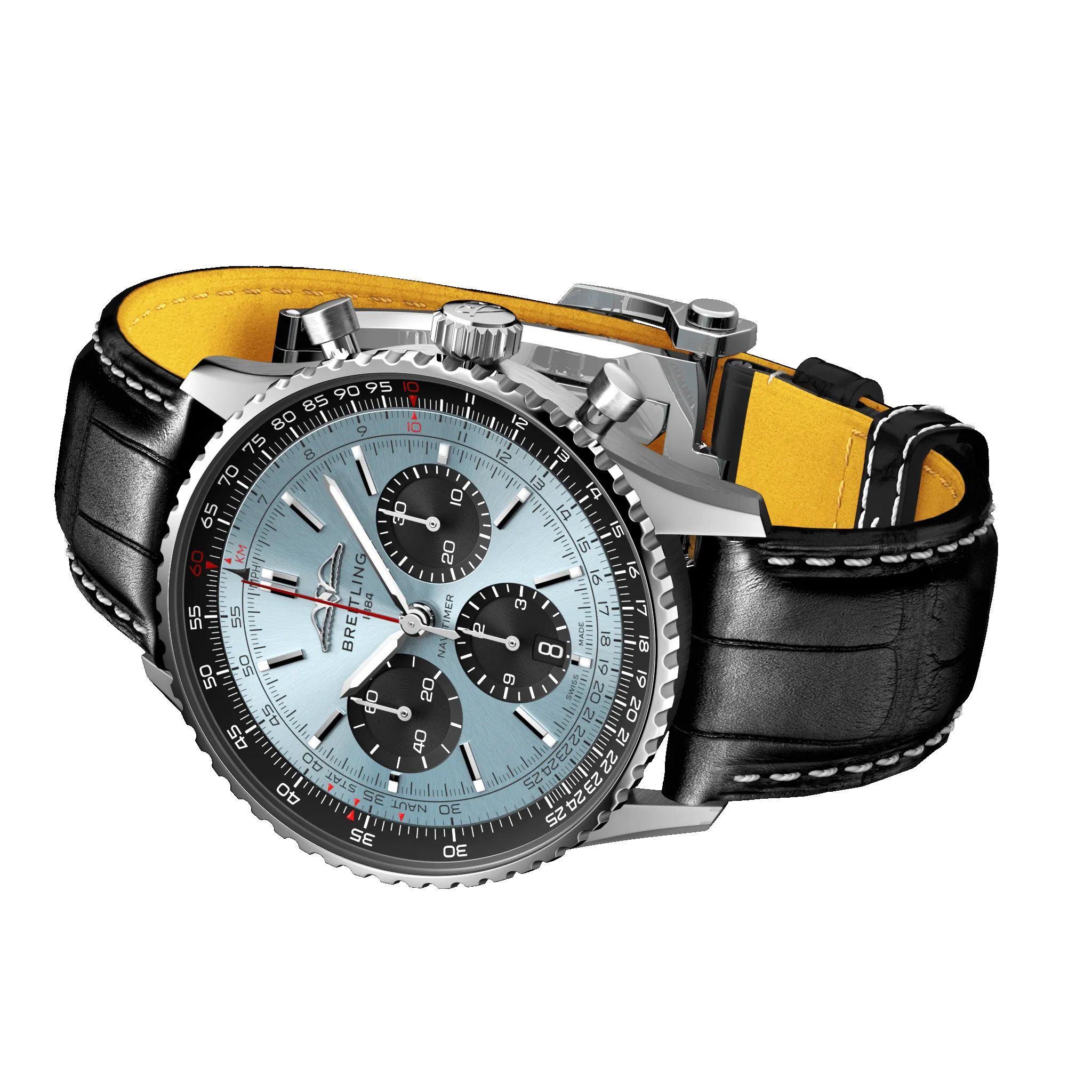 Breitling Watch Navitimer B01 43 Black Croc Folding Clasp sold by Jura Watches product image thumbnail 3