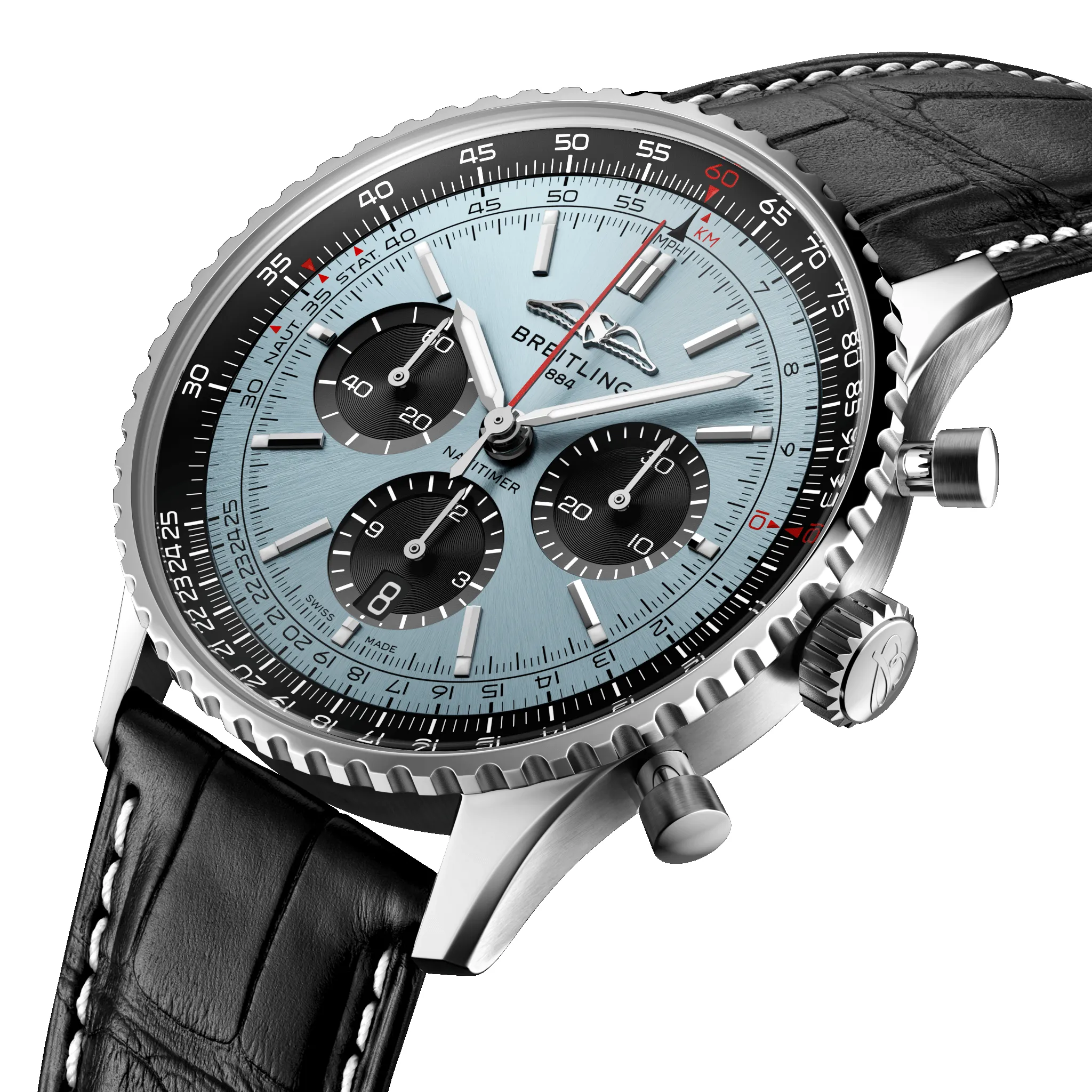Breitling Watch Navitimer B01 43 Black Croc Folding Clasp sold by Jura Watches product image thumbnail 2