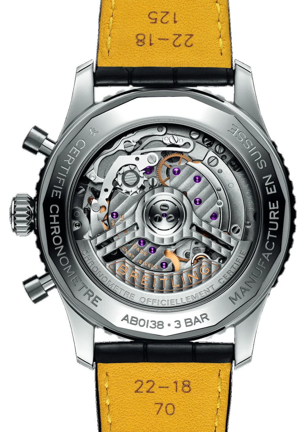 Breitling Watch Navitimer B01 43 Black Croc Folding Clasp sold by Jura Watches product image thumbnail 4