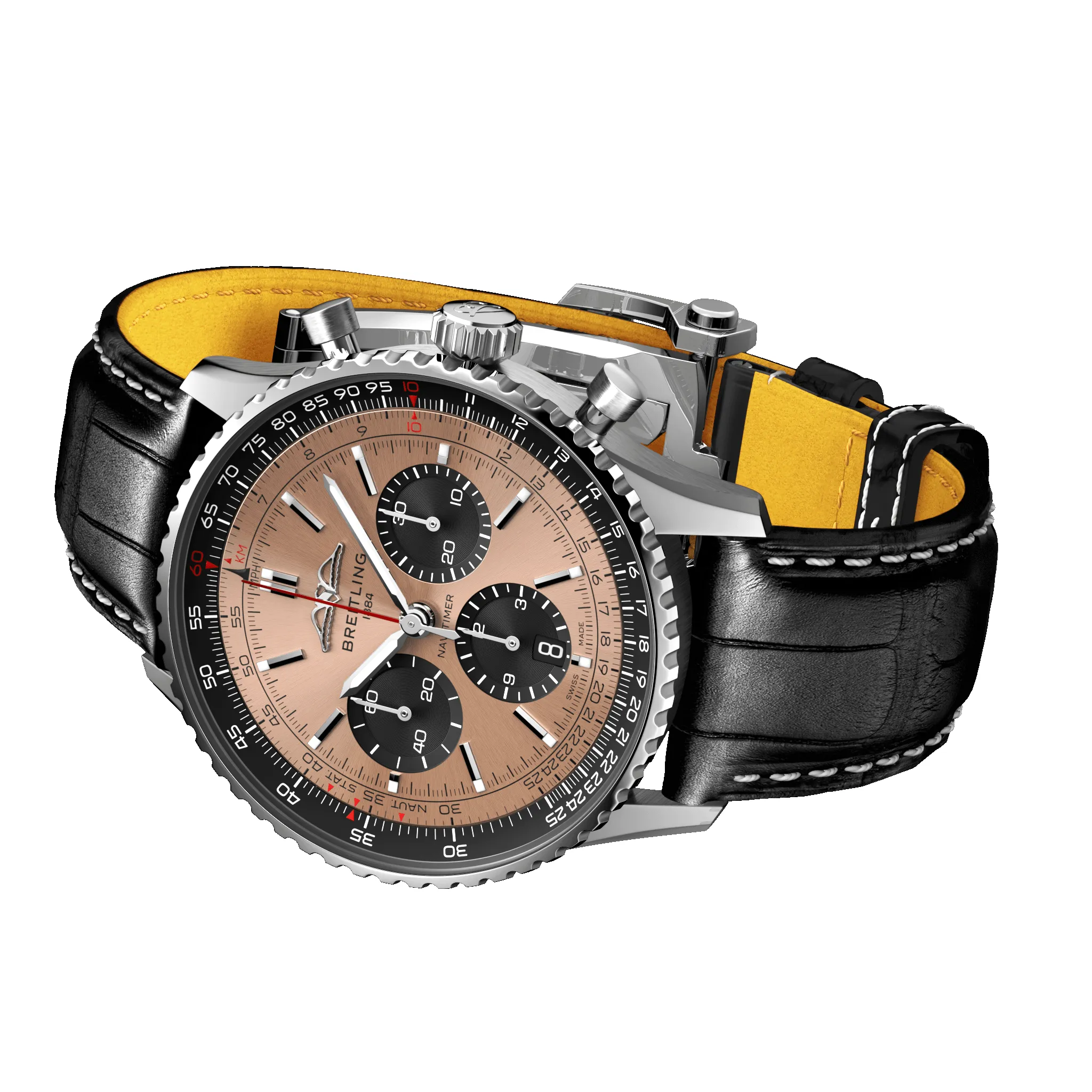 Breitling Watch Navitimer B01 43 Black Croc Folding Clasp sold by Jura Watches product image thumbnail 3