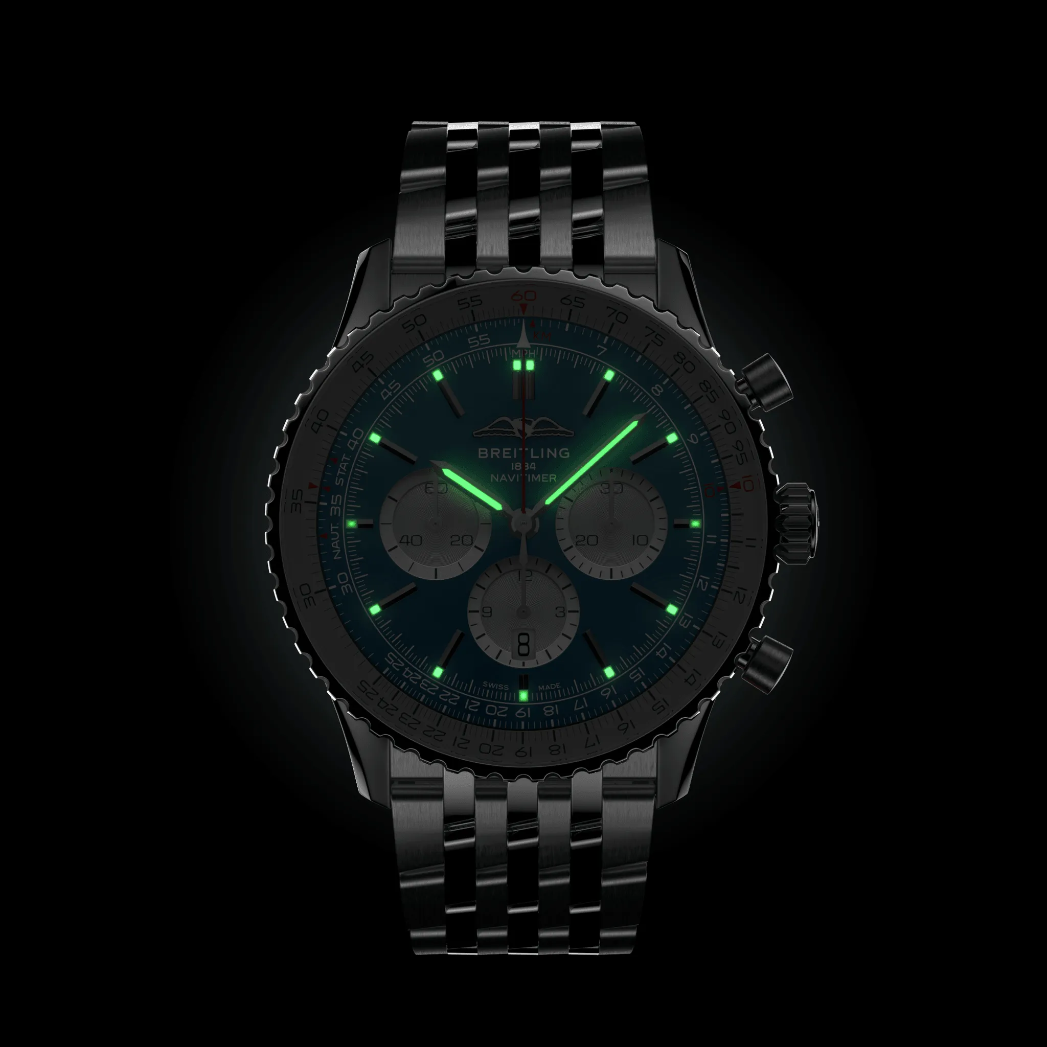 Breitling Watch Navitimer B01 Chronograph 46 Bracelet sold by Jura Watches product image thumbnail 5