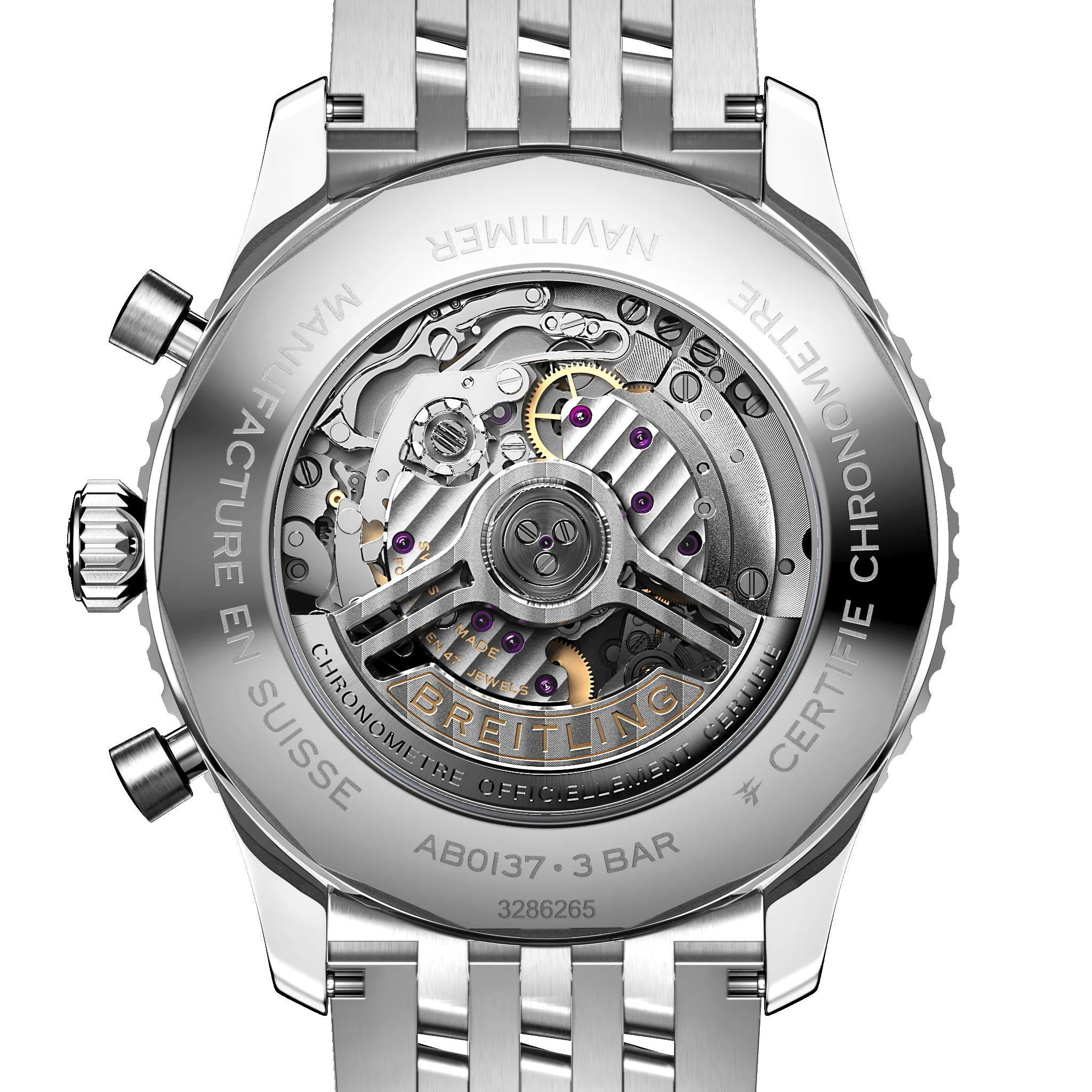 Breitling Watch Navitimer B01 Chronograph 46 Bracelet sold by Jura Watches product image thumbnail 4
