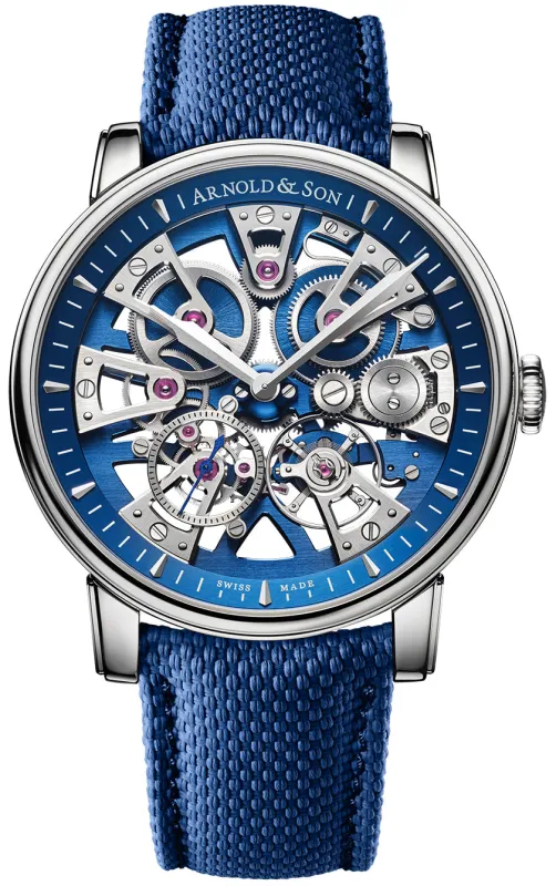 Arnold & Son Watch Nebula 41.5 Steel Rubber made by Jura Watches