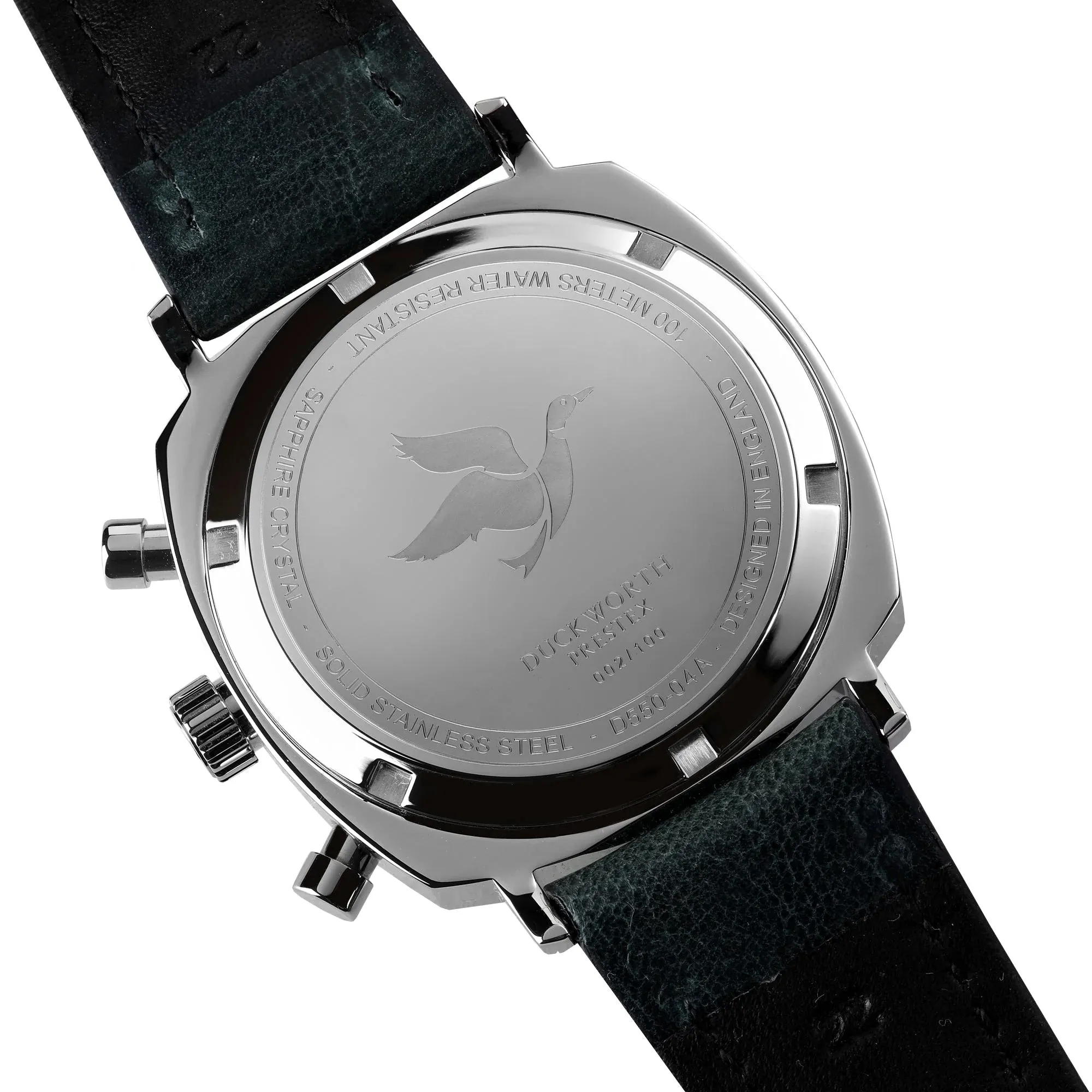 Duckworth Prestex Watch 42 Blue Sunburst Mesh Bracelet sold by Jura Watches product image thumbnail 2