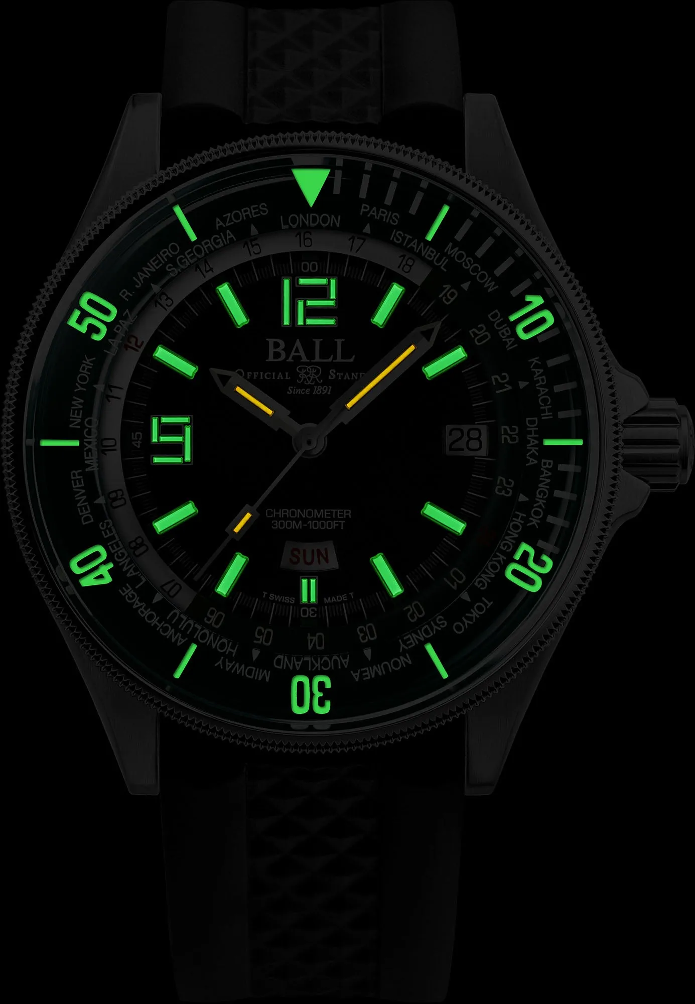 Ball Watch Company Engineer Master II Diver Worldtime Limited Edition sold by Jura Watches product image thumbnail 4