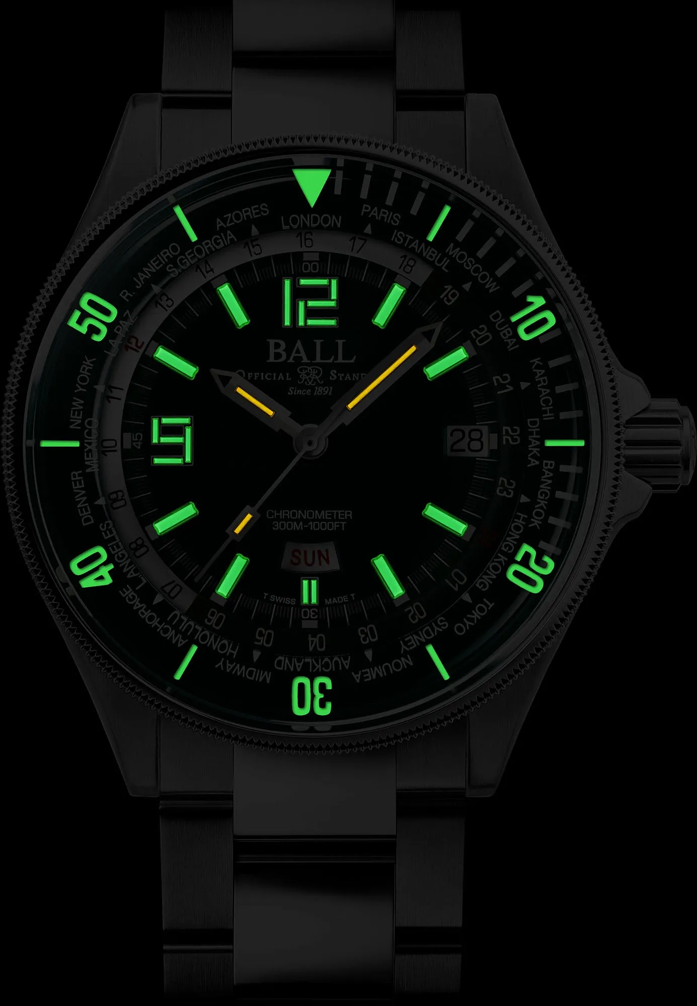 Ball Watch Company Engineer Master II Diver Worldtime Limited Edition sold by Jura Watches product image thumbnail 3